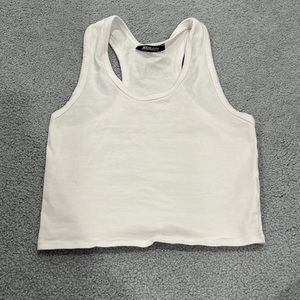 White razor back tank